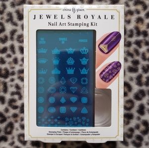 China Glaze Jewels Royale Nail Art Stamping Kit, New in Box (NIB), DIY Manicures
